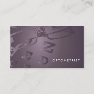 Glas-Optometriker-Visitenkarte Visitenkarte