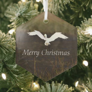 Glas-Ornament fliegender Reiher Ornament Aus Glas