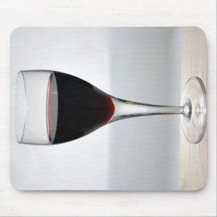 Glas Rotwein Mousepad