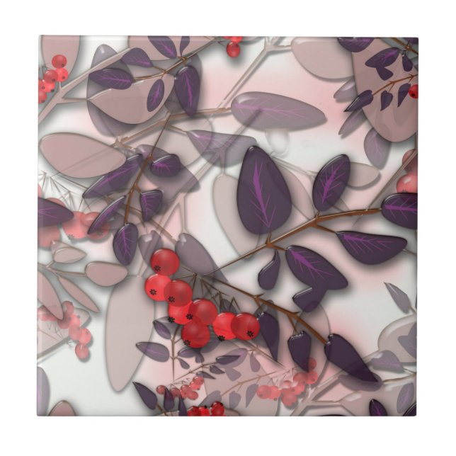 Glas, Rowan, ein Haufen von Rowan Fliese (Vorderseite)