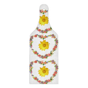 Glas Schneidbrett Floral Schneidebrett