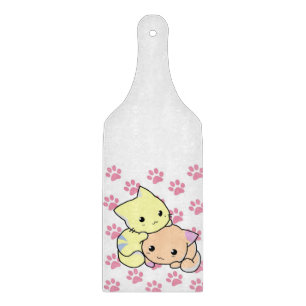 Glas Schneidbrett Katze Miauen Schneidebrett