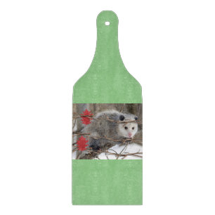Glas Schneidbrett Opossum Natur Schneidebrett