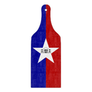 Glas-Schneidbrett-Paddel-Flagge von San Antonio Schneidebrett