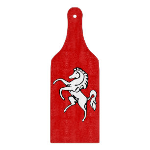 Glas-Schneidbrett-Paddel mit Flagge Kent Schneidebrett