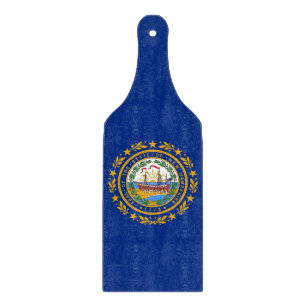 Glas-Schneidbrett-Schieber mit der Flagge von New Schneidebrett