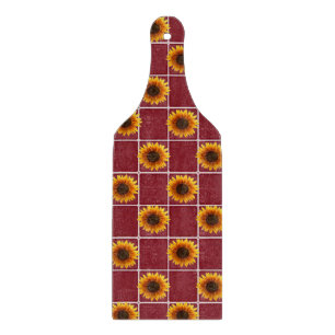 Glas-Schneidbrett Sonnenblume Schneidebrett
