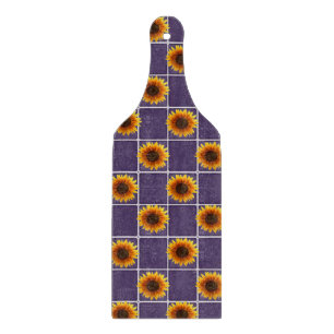 Glas Schneidbrett Sonnenblume Schneidebrett