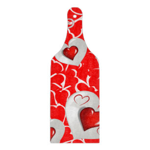 Glas Schneidbrett Valentinstag Schneidebrett