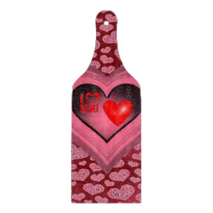 Glas Schneidbrett Valentinstag Schneidebrett