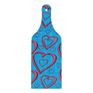 Glas Schneidbrett Valentinstag Schneidebrett