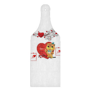 Glas Schneidbrett Valentinstag Schneidebrett