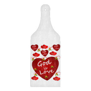 Glas Schneidbrett Valentinstag Schneidebrett