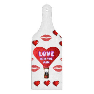 Glas Schneidbrett Valentinstag Schneidebrett