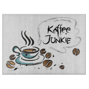 Glas-Schneidebrett Kaffee Schneidebrett