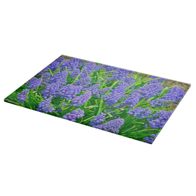 GLAS-SCHNITTSTELLE, "GRAPE-HYACINTHS" SCHNEIDEBRETT (Ecke)