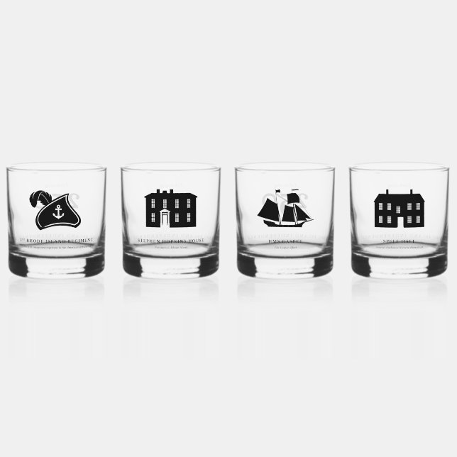 Glas Set für Whisky — Dunkel (Vorderseite)
