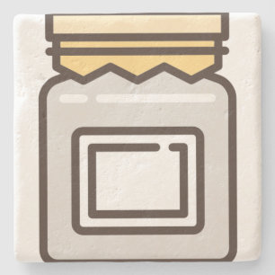 Glas Steinuntersetzer