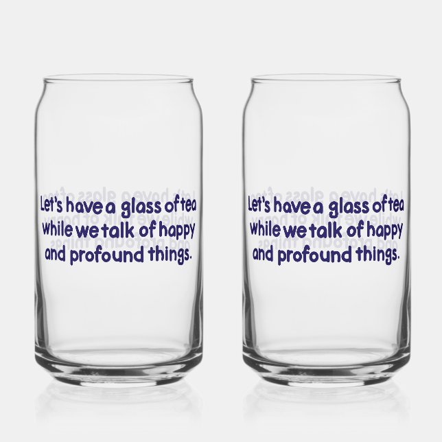 Glas Tee Glas (Vorderseite)