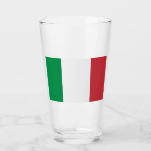 Glas Tumbler Italien-Flagge 16 Unzen