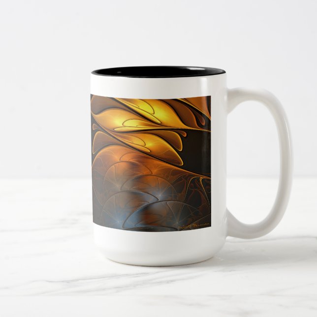 Glas und Gold Zweifarbige Tasse (Rechts)