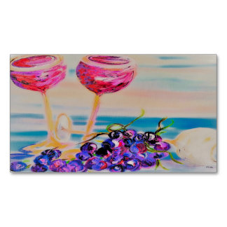 Glas-und Trauben-träumerische Art Magnetische Visitenkarte