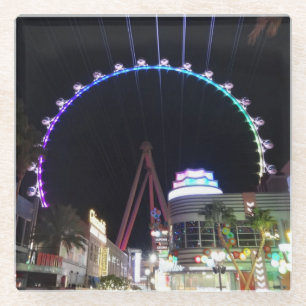 Glas-Untersetzer hohe Rollen-Riesenrad-Las Vegas Glasuntersetzer