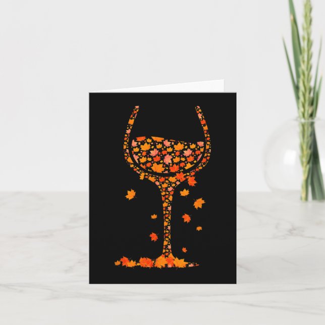 Glas von Weinahorn Herbst Herbst Sonnenschein W Karte (Vorderseite)