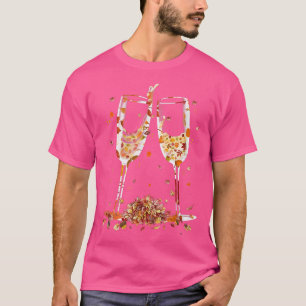 Glas von Weinahorn Herbst Herbst Sonnenschein W T-Shirt