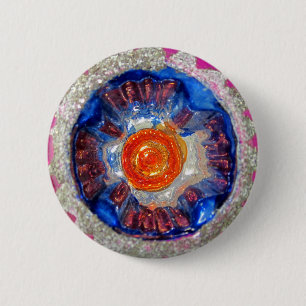 Glas-Weihnachtskugel-Kosmos-Geschenk-Dekoration Button