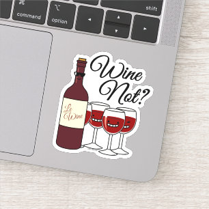 Glas Wein, nicht Trauben Alkohol rote Rose pinot Aufkleber