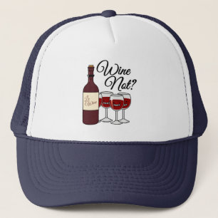 Glas Wein, nicht Trauben Alkohol rote Rose Pinot Truckerkappe
