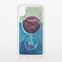 Glas Wein Wasserfarbe Kunst