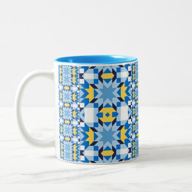 Glas Zweifarbige Tasse (Links)