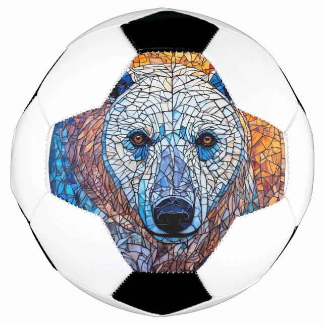 Glasarmatur für den majestätischen Eisbär Fußball (Vorderseite)