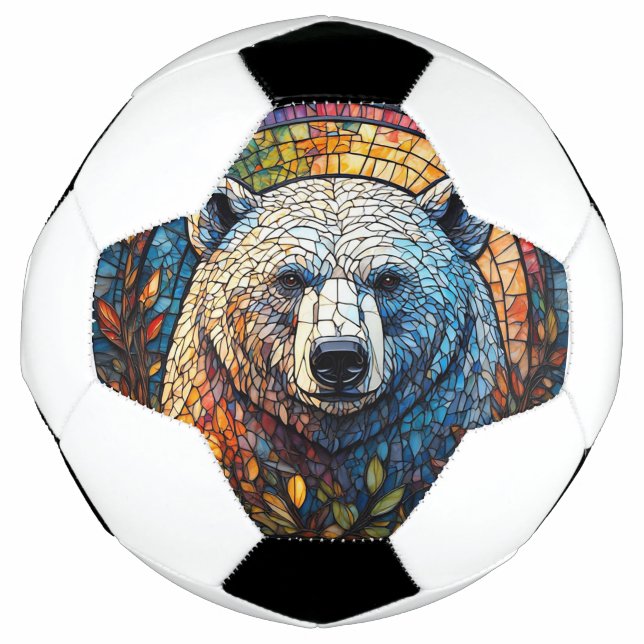 Glasarmatur für den majestätischen Eisbär Fußball (Vorderseite)