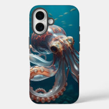 Glasartige Oktopus im tiefen Meer