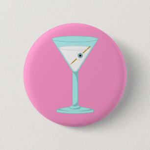 Glasaugen-menschlicher Augapfel Martini Button