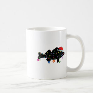 Glasaugenbarsch-Angeln Lustige Weihnachtslichter F Kaffeetasse