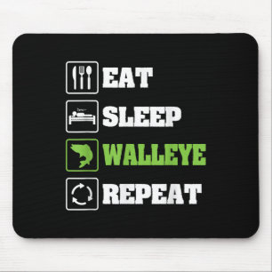 Glasaugenbarsch-Angler-Shirts für Männer Lustige A Mousepad