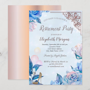 Glasballons, Heels Rose Gold, Blume Rente Einladung