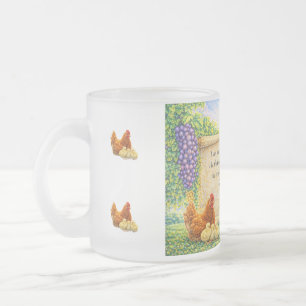 Glasbecher mit Johannes 15:5 Mattglastasse