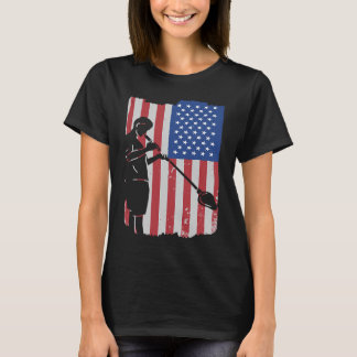 Glasbläser mit amerikanischer Fahne T-Shirt