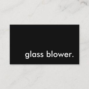 Glasbläser. Visitenkarte