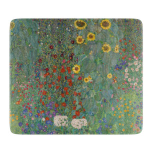 GLASCHOPPER: GUSTAV KLIMT: GARDEN SCHNEIDEBRETT