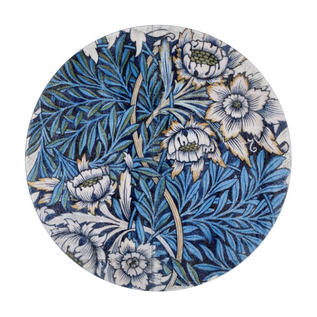 GLASCHOPPER:  MORRIS: TULIP + WILLOW SCHNEIDEBRETT (Vorderseite)