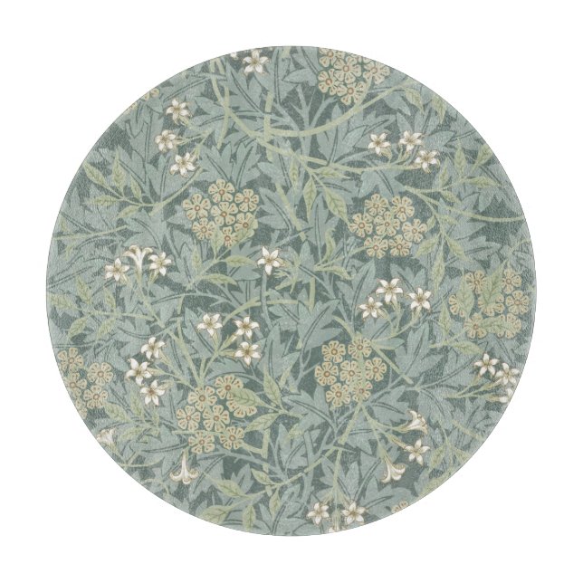 GLASCHOPPER : WILLIAM MORRIS : JASMINE SCHNEIDEBRETT (Vorderseite)