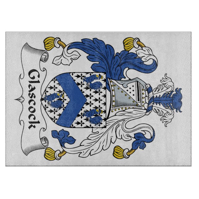 Glascock Familienwappen Schneidebrett (Vorderseite)