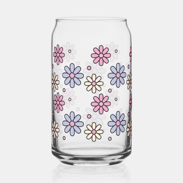 Glascup - Blume Dosenglas (Vorderseite)