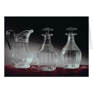Glasdekantiergefäße und Krug, c.1840
